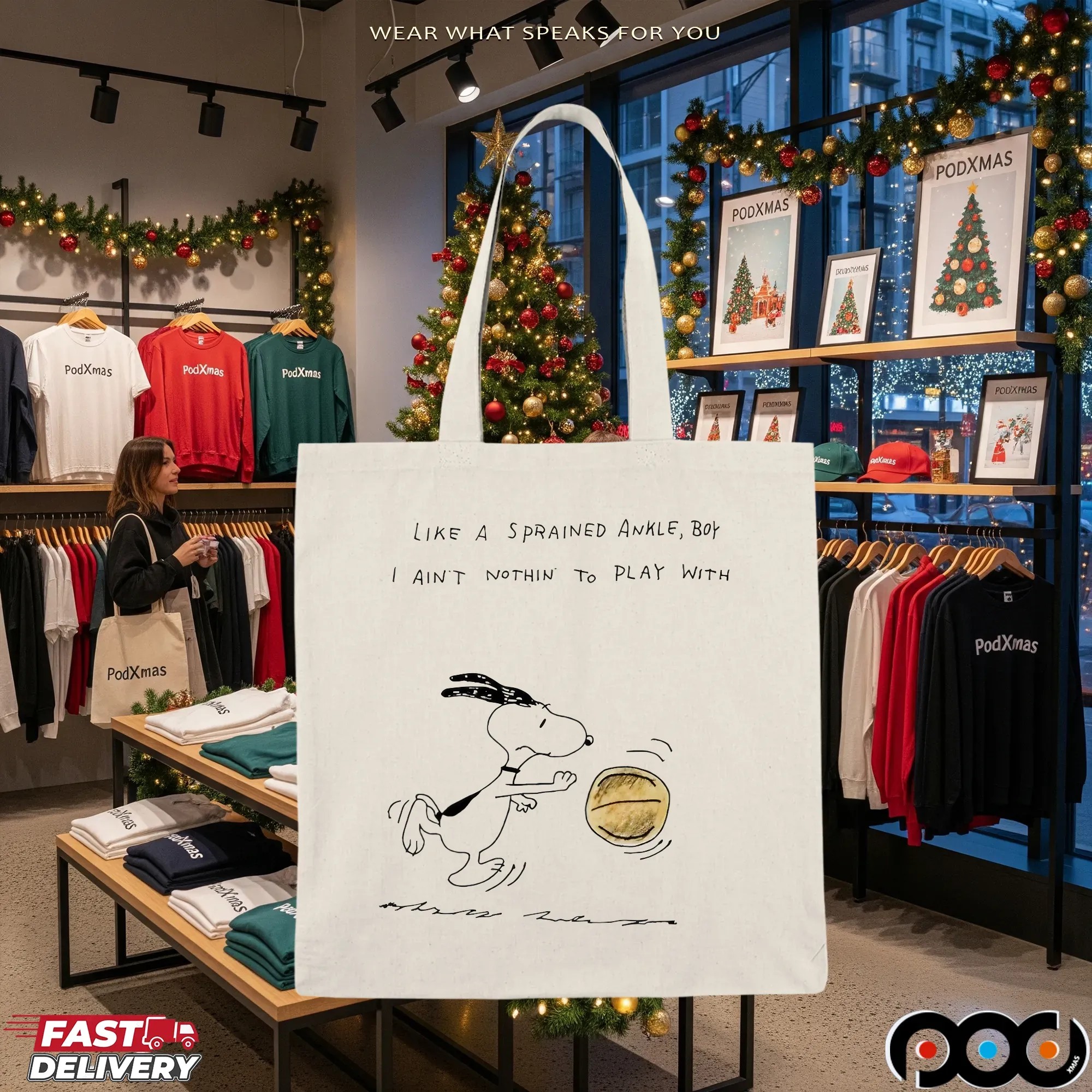 Snoopy Like A Sprained Ankle Boy I Ain’t Nothing To Play With T Shirt