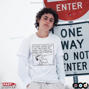 Snoopy No Scout Leader Alive Can Turn Down An Angel Food Cake With Seven Minute Frosting T Shirt