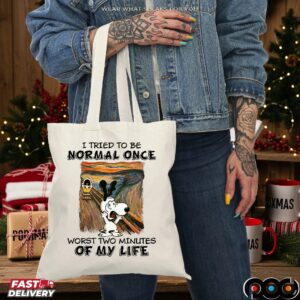 Snoopy Scream I Tried To Be Normal Once Worst Two Minutes Of My Life T Shirt