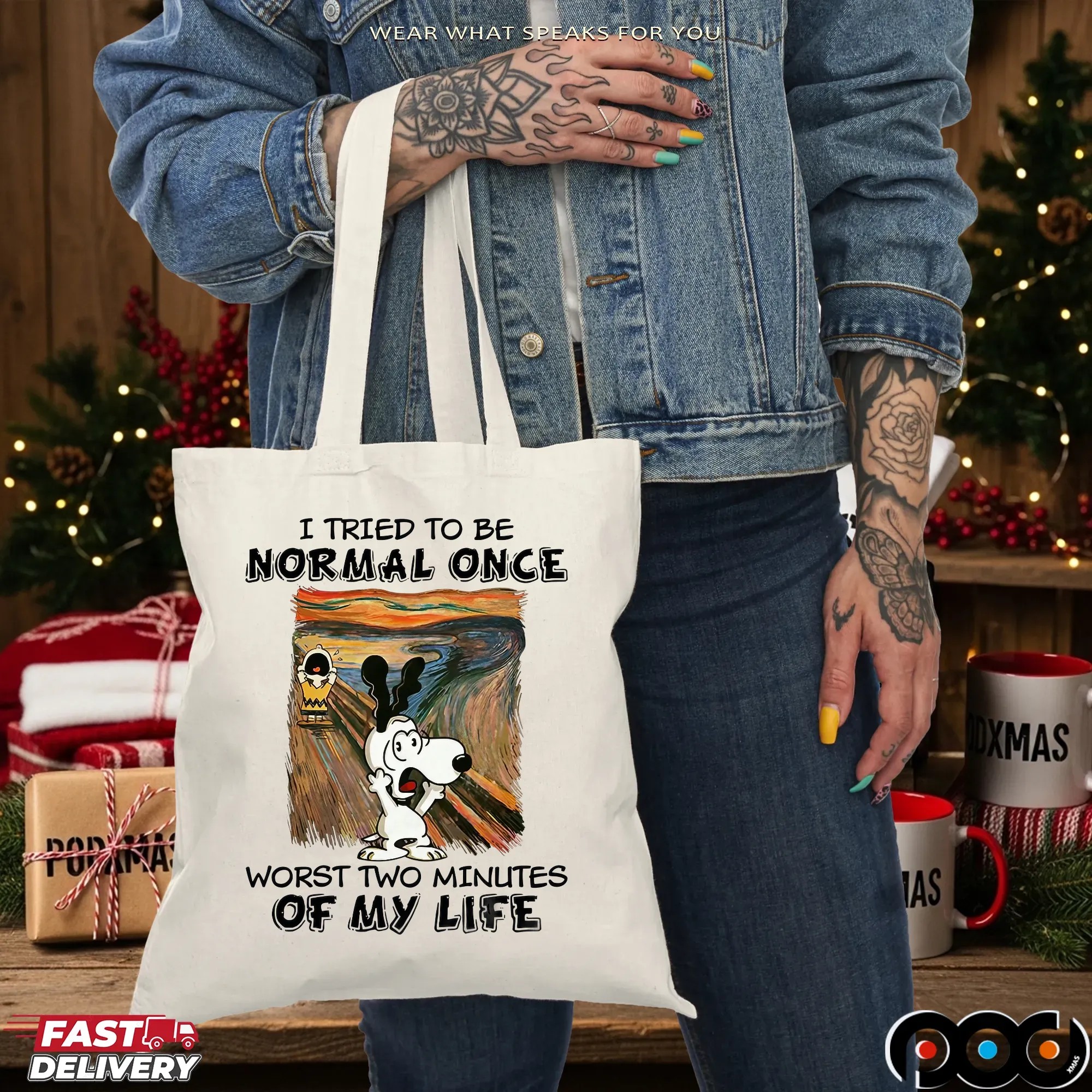 Snoopy Scream I Tried To Be Normal Once Worst Two Minutes Of My Life T Shirt