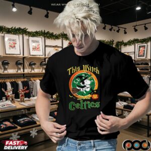 Snoopy This Witch Loves The Boston Celtics Halloween T Shirt
