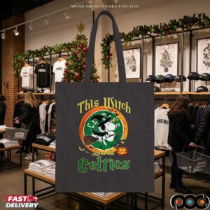 Snoopy This Witch Loves The Boston Celtics Halloween T Shirt