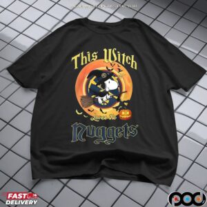 Snoopy This Witch Loves The Denver Nuggets Halloween T Shirt