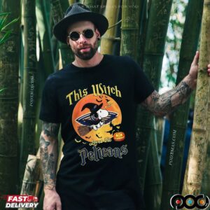 Snoopy This Witch Loves The New Orleans Pelicans Halloween The Peanuts Mashup T Shirt