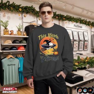 Snoopy This Witch Loves The New Orleans Pelicans Halloween The Peanuts Mashup T Shirt