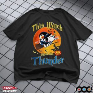 Snoopy This Witch Loves The Oklahoma City Thunder Halloween T Shirt