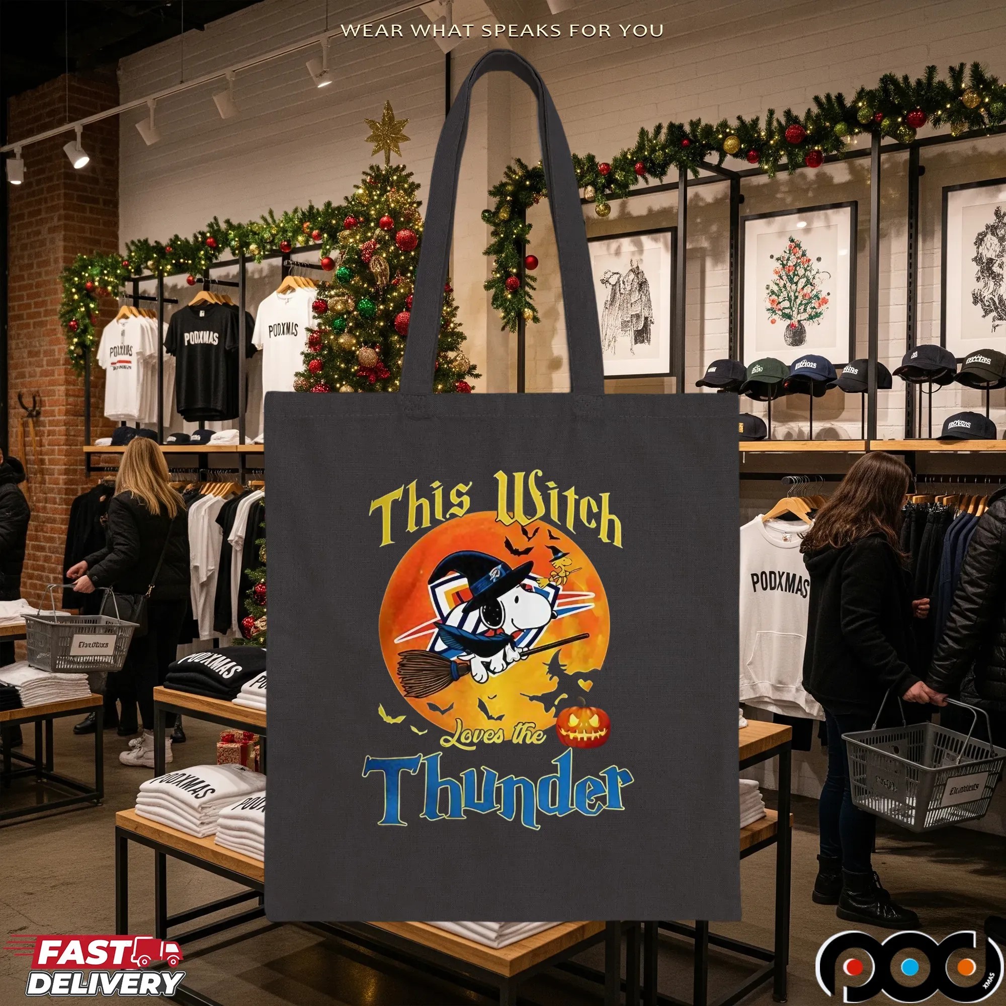 Snoopy This Witch Loves The Oklahoma City Thunder Halloween T Shirt