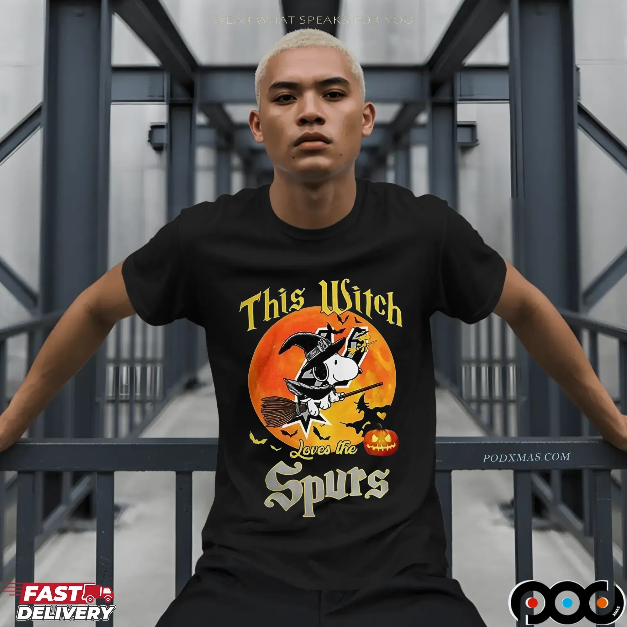 Snoopy This Witch Loves The San Antonio Spurs Halloween T Shirt