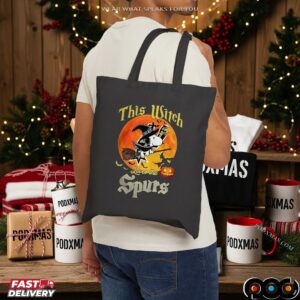 Snoopy This Witch Loves The San Antonio Spurs Halloween T Shirt