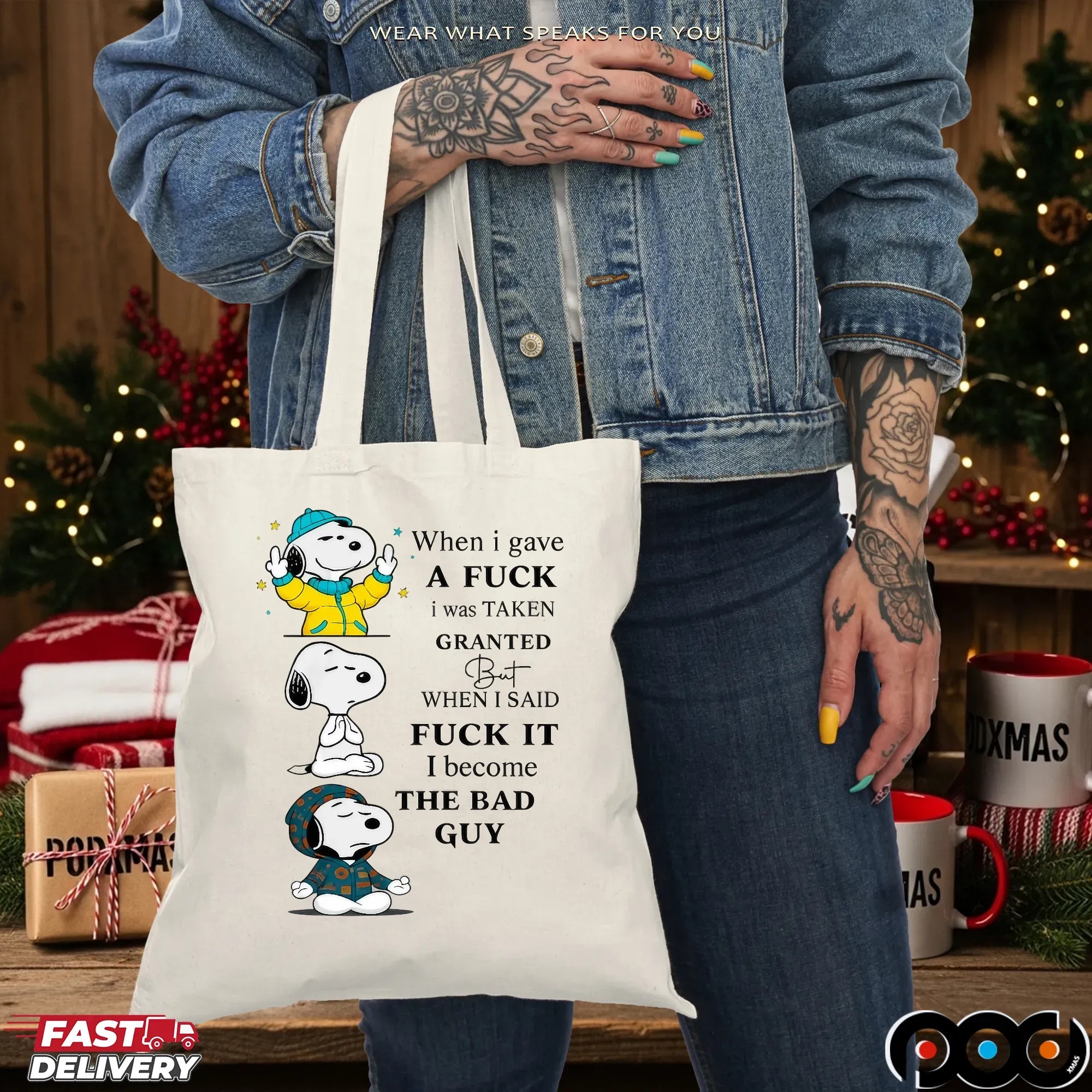 Snoopy When I Gave A Fuck I Was Taken Granted But When I Said Fuck It I Become The Bad Guy T Shirt