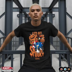 Sonic The Hedgehog Boys Let's Get Spooky Season Halloween T Shirt