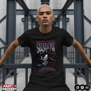 Sonic the Hedgehog DC Comics Shadow x Batman Never Waiver Never Compromise T Shirt