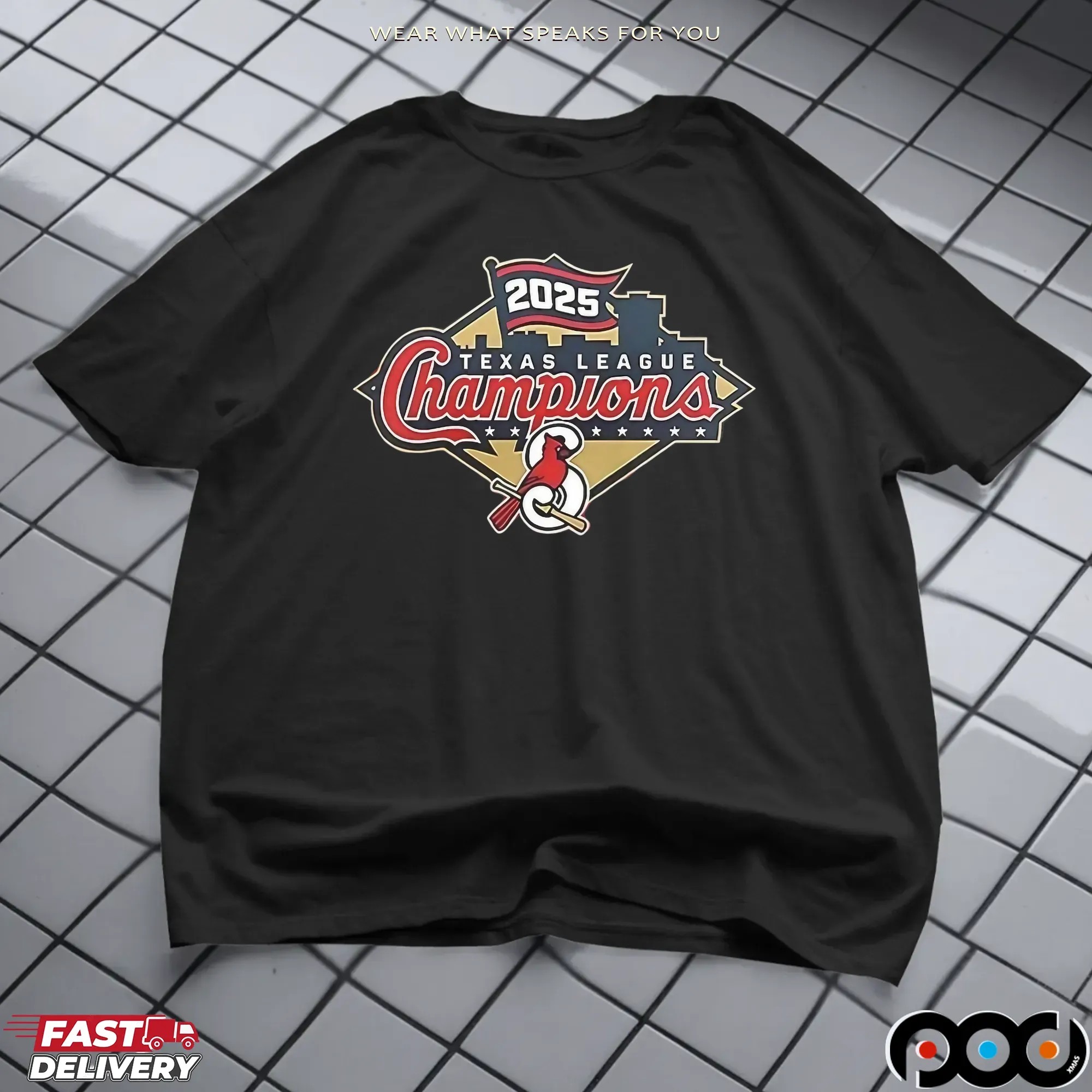 Springfield Cardinals 2025 Texas League Champions Baseball T Shirt