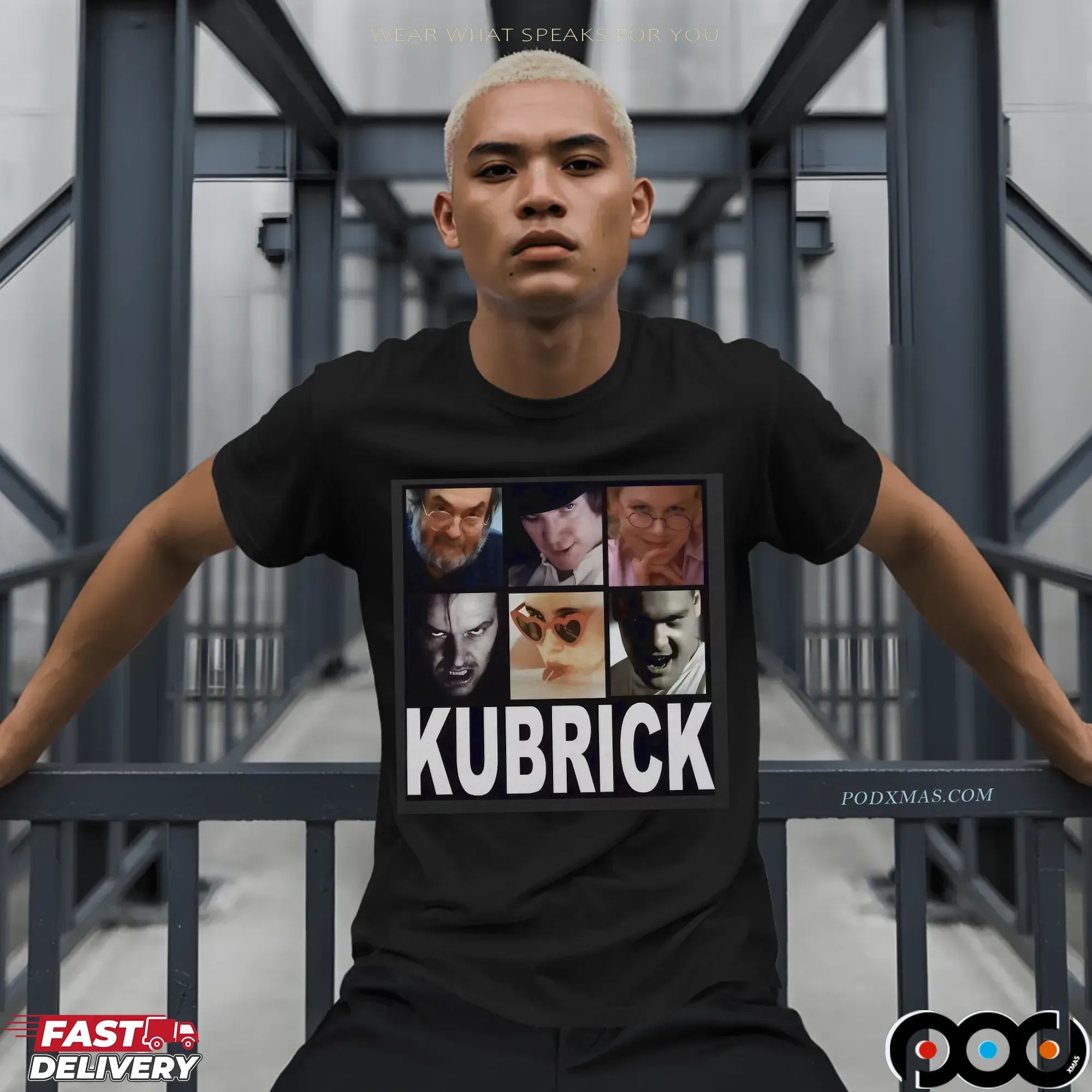 Stanley Kubrick Movie Collage T Shirt