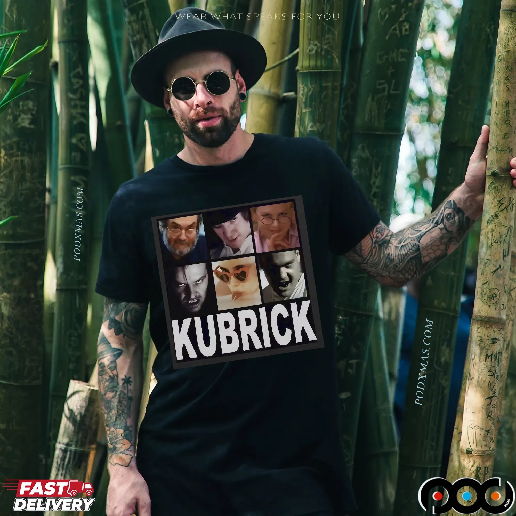 Stanley Kubrick Movie Collage T Shirt