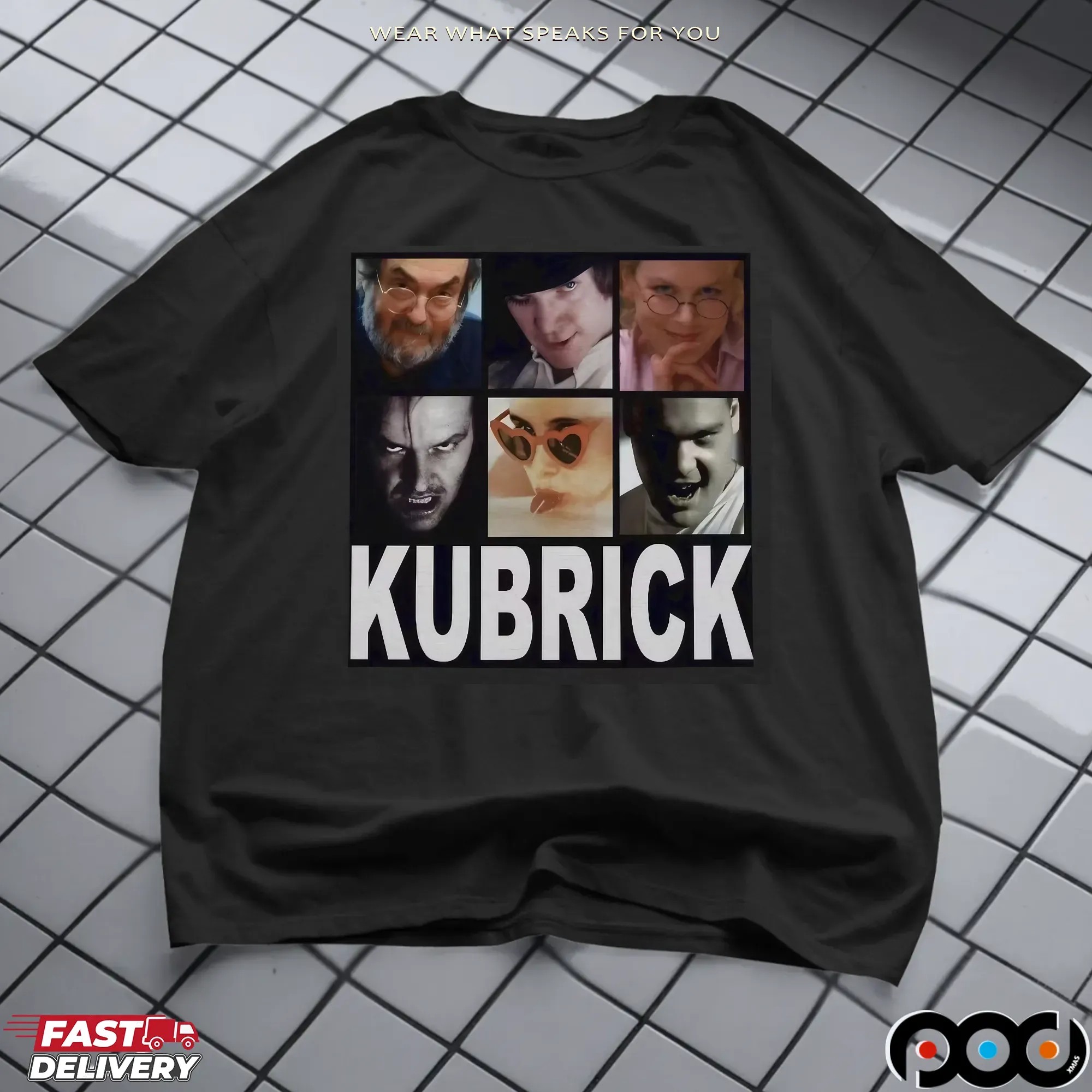 Stanley Kubrick Movie Collage T Shirt