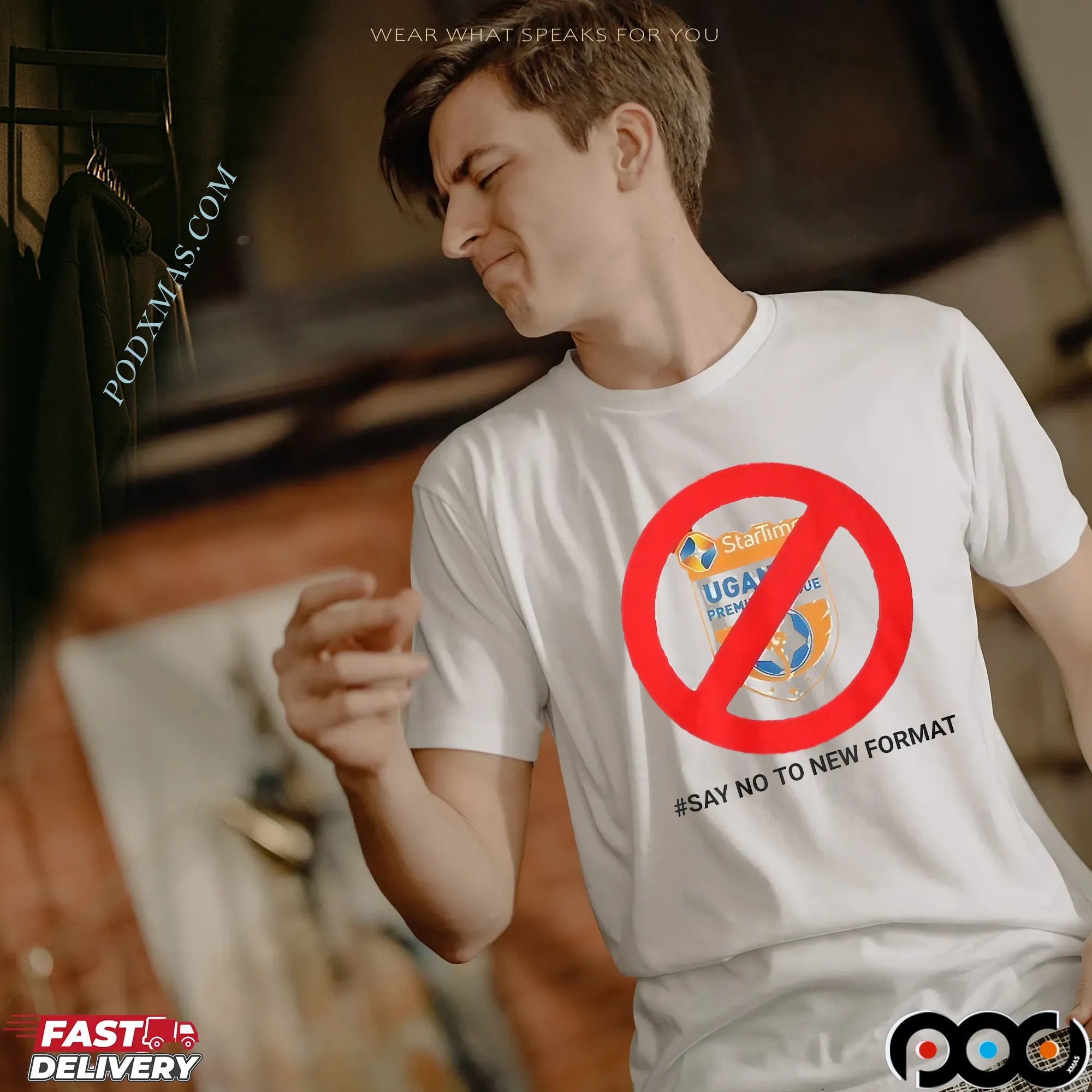 Startimes Uganda Premier League Say No To New Format Protest T Shirt