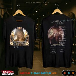 Stevie Nicks 2025 North American Tour Schedule Double Sided T Shirt