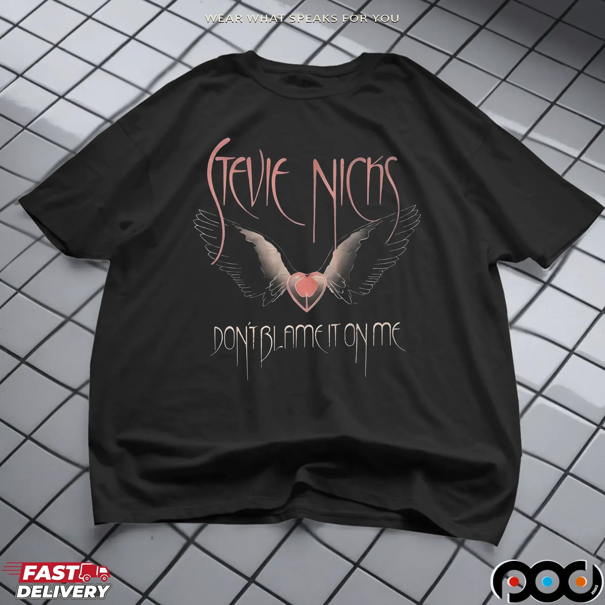 Stevie Nicks' 2025 Tour Don't Blame On Me Concert T Shirt