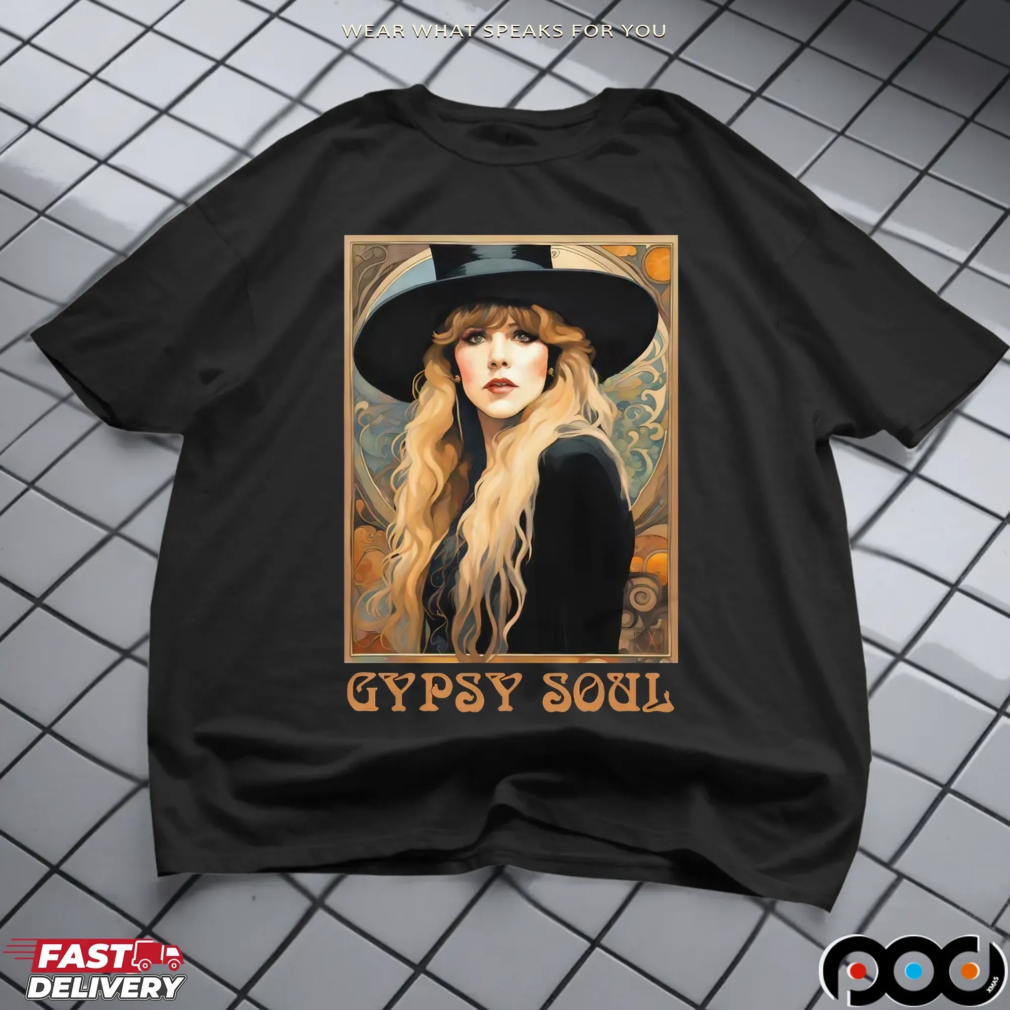 Stevie Nicks 2025 Tour Gypsy Soul Vintage Boho Rock Concert T Shirt