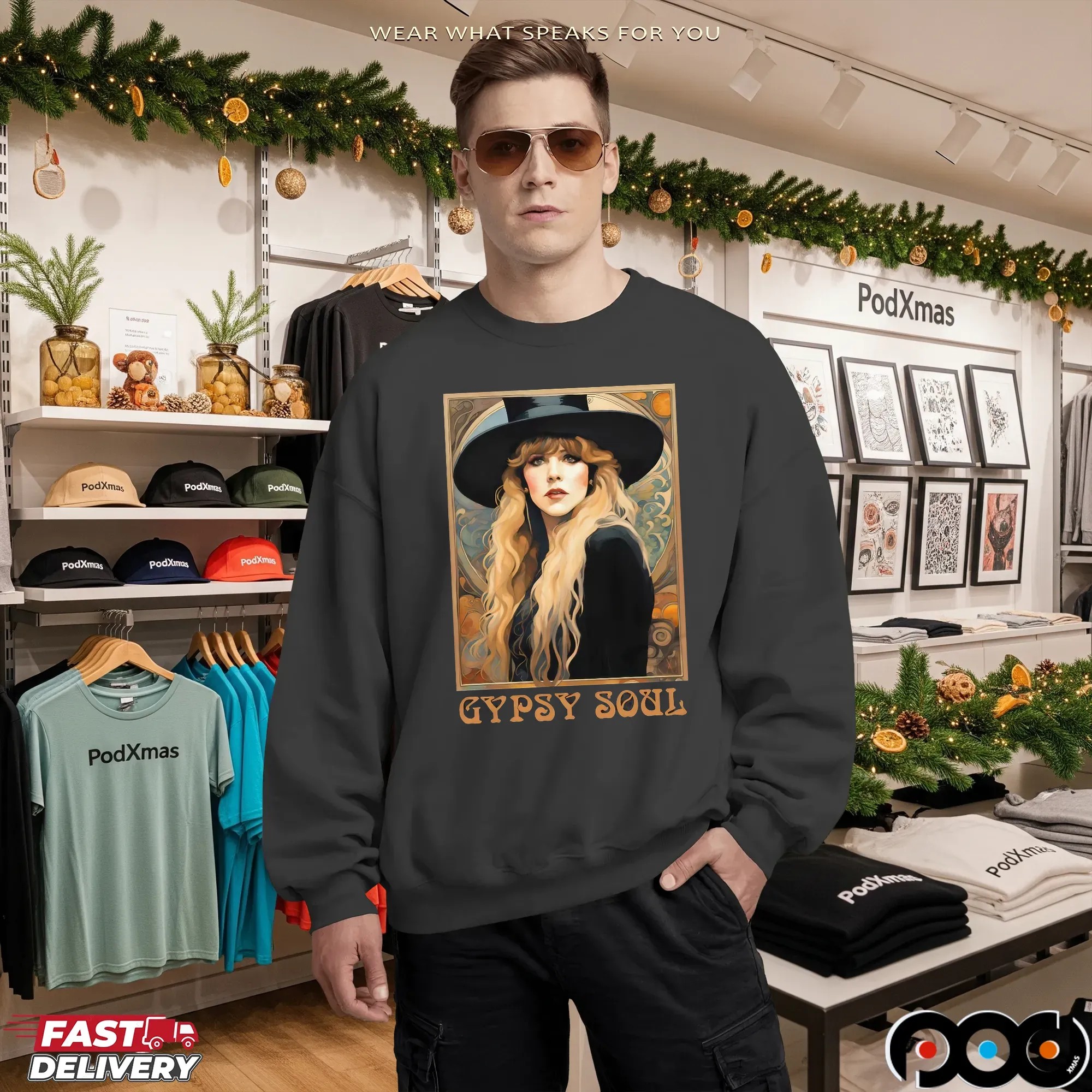 Stevie Nicks 2025 Tour Gypsy Soul Vintage Boho Rock Concert T Shirt
