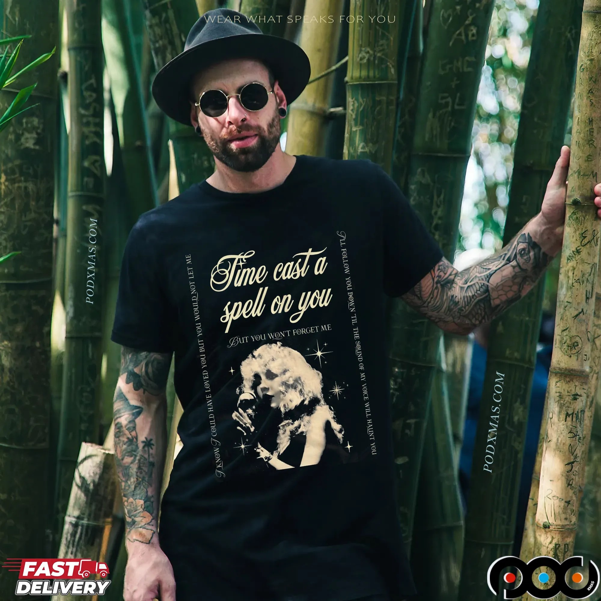 Stevie Nicks 2025 Tour Time Cast A Spell On You But You Won't Forget Me Concert T Shirt