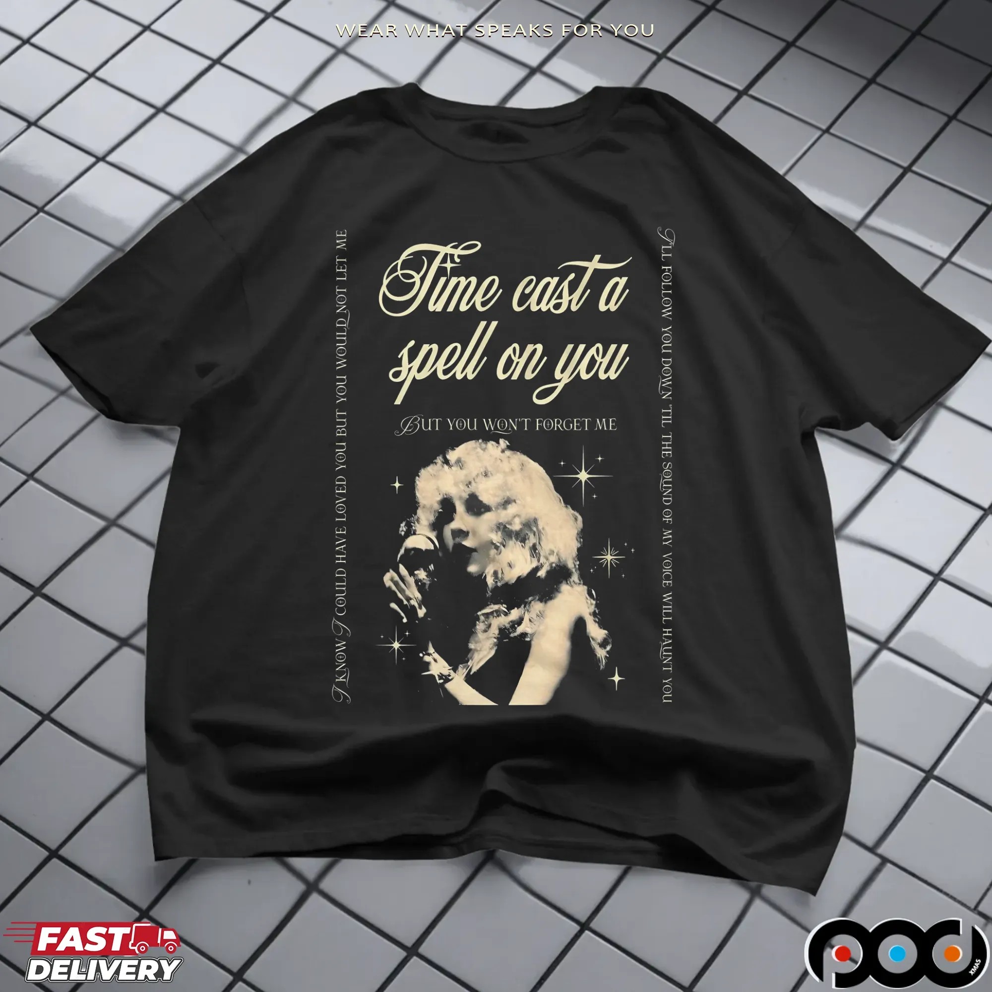 Stevie Nicks 2025 Tour Time Cast A Spell On You But You Won't Forget Me Concert T Shirt