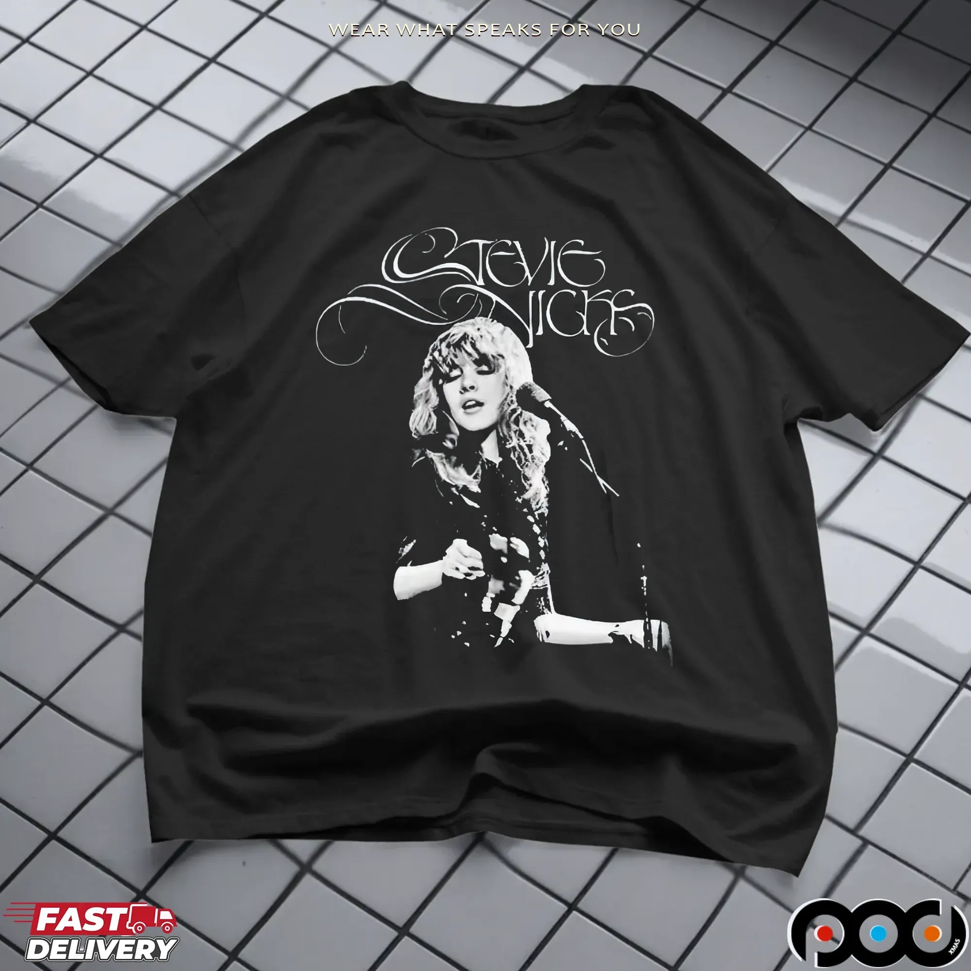 Stevie Nicks Fleetwood Mac 2025 Tour Date Double Sided T Shirt