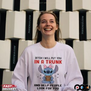Stitch Meme Bitch I Will Put You In A Trunk And Help People Look For You Stop Playing With Me T Shirt