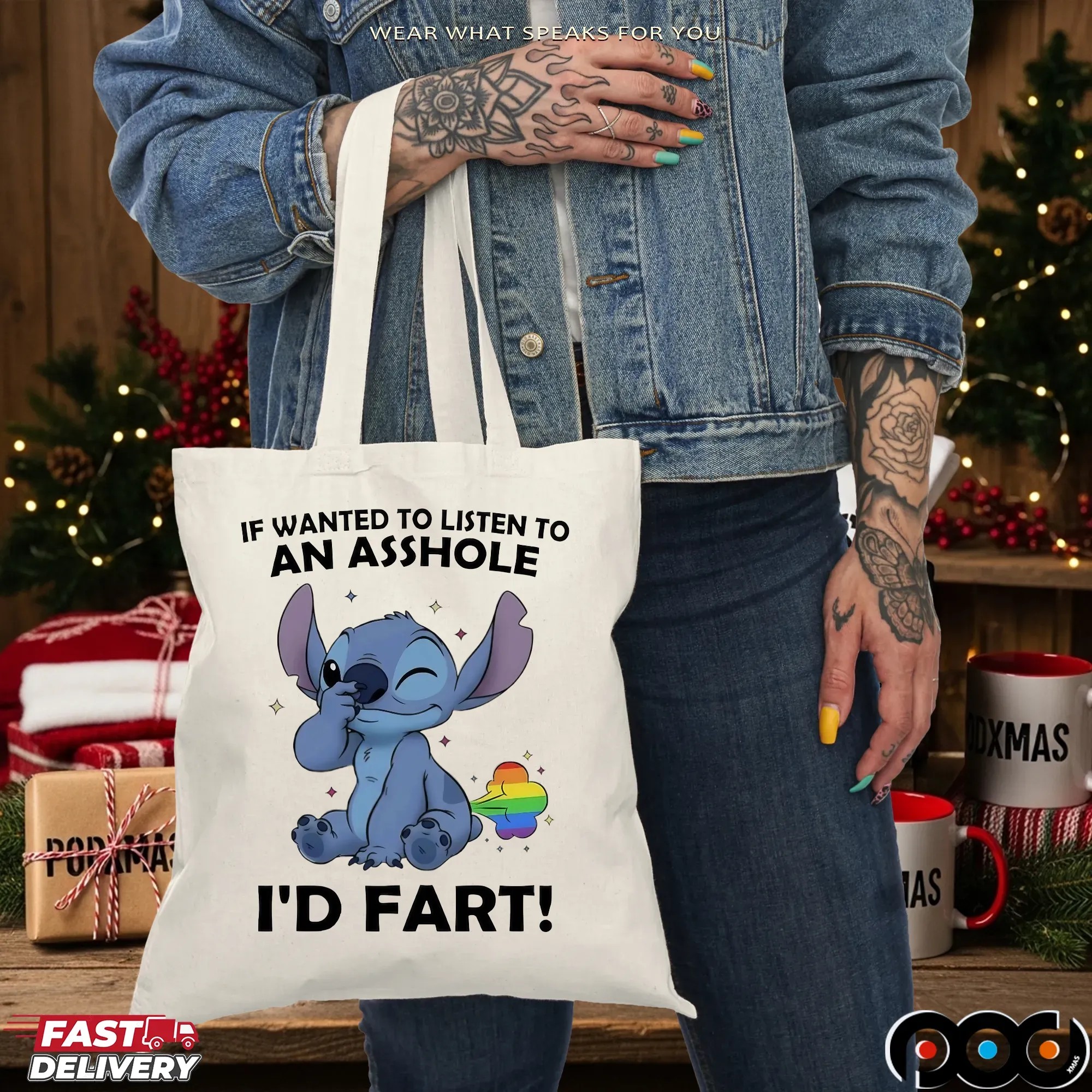 Stitch Meme If Wanted To Listen To An Asshole I'd Fart LGBT Pride T Shirt