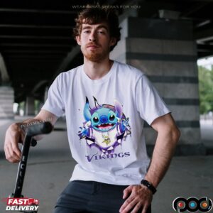 Stitch Minnesota Vikings Football Cartoon T Shirt