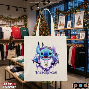 Stitch Minnesota Vikings Football Cartoon T Shirt