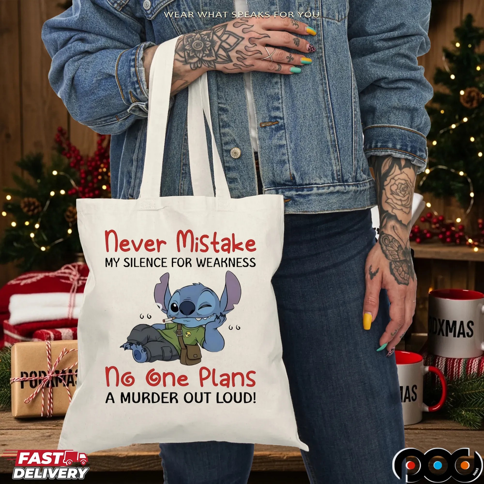 Stitch Never Mistake My Silence For Weakness No One Plans A Murder Out Loud T Shirt