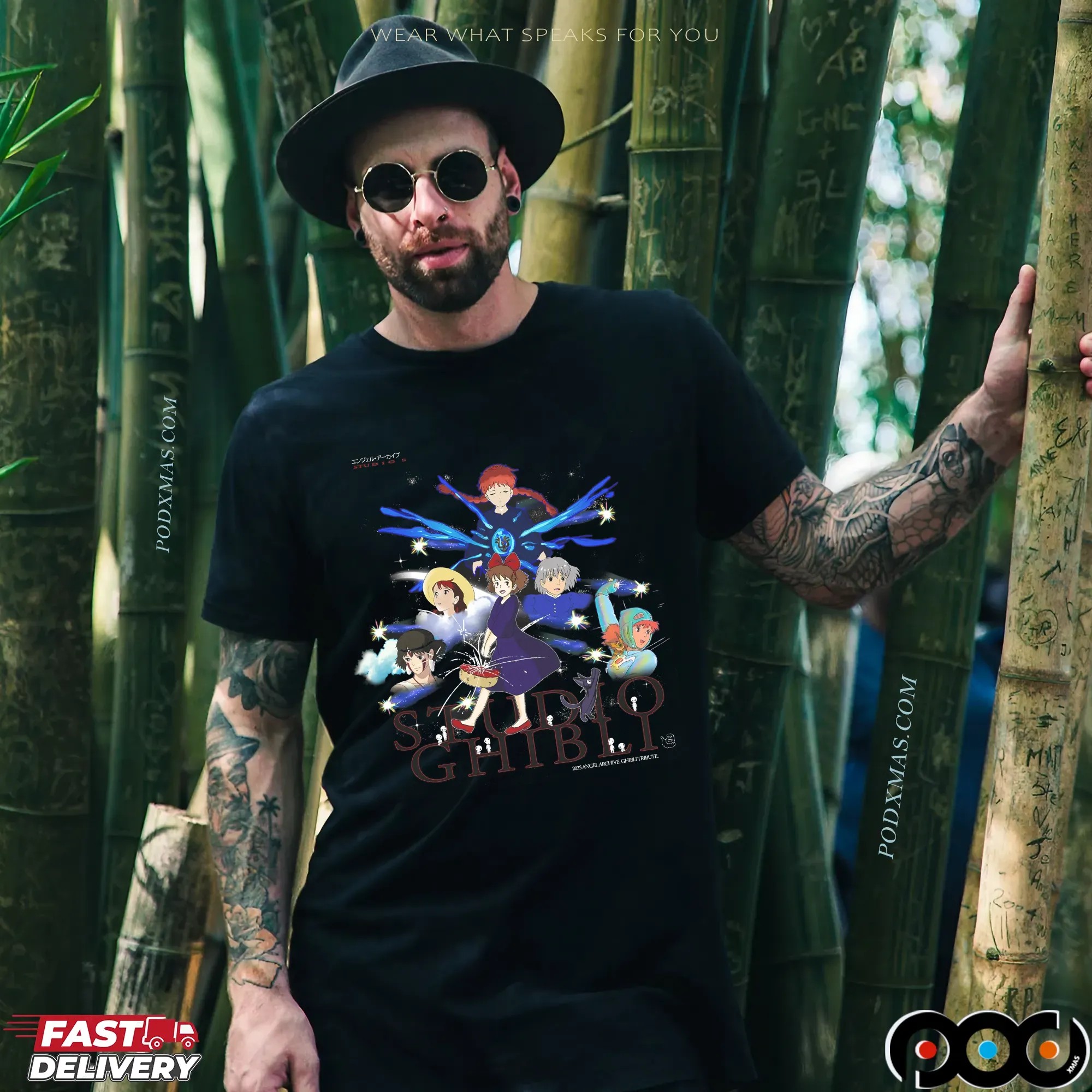 Studio Ghibli Angel Kiki, Howl, Nausicaä, Mononoke & More T Shirt