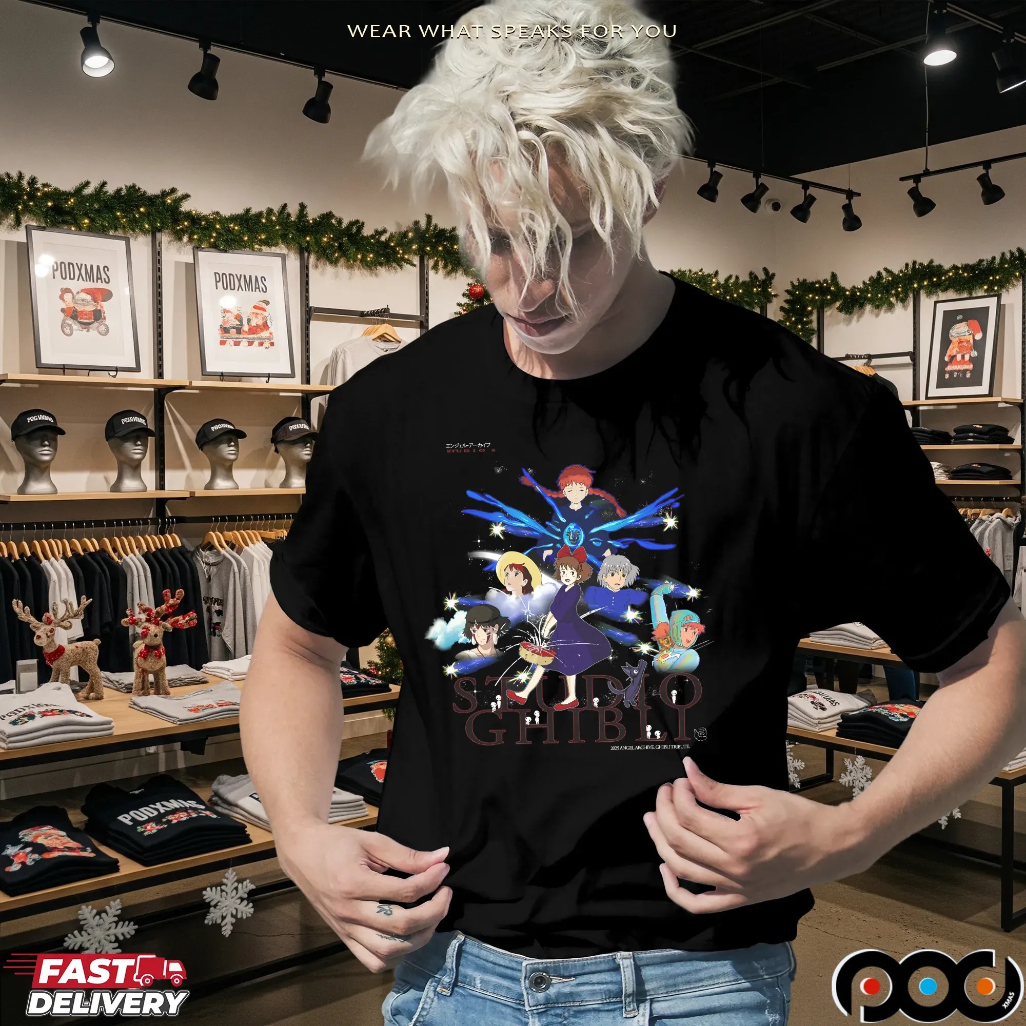 Studio Ghibli Angel Kiki, Howl, Nausicaä, Mononoke & More T Shirt