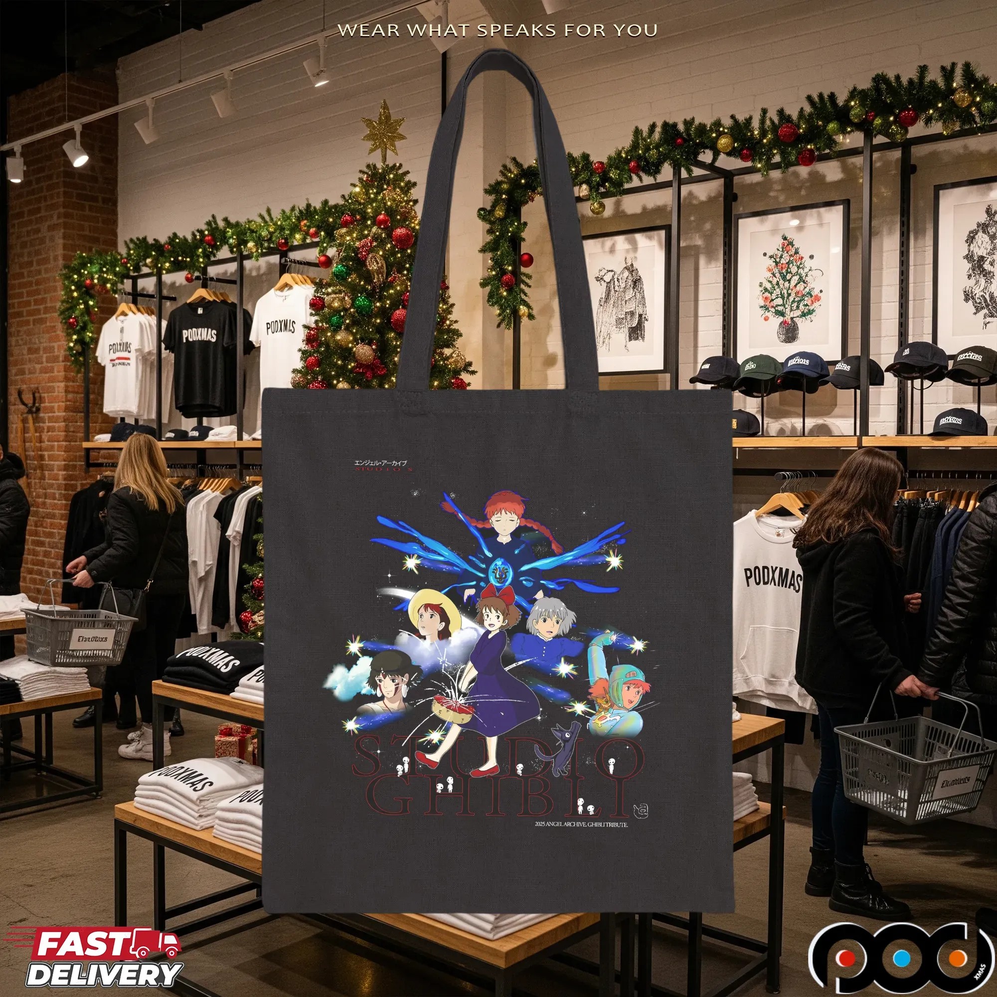 Studio Ghibli Angel Kiki, Howl, Nausicaä, Mononoke & More T Shirt