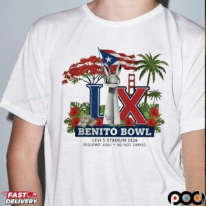 Super Bowl 2025 Bunny Levi's Stadium 2026 Football T Shirt