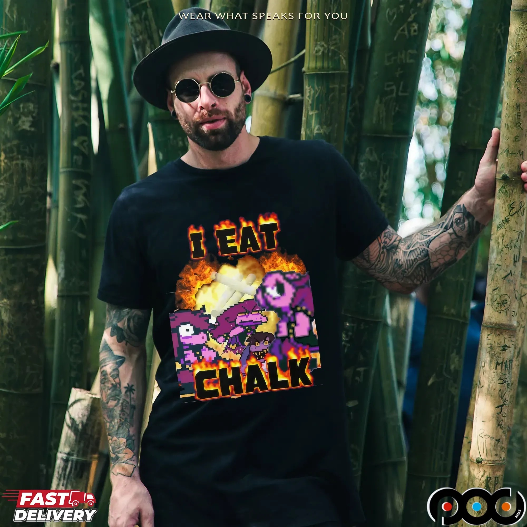 Susie Deltarune I Eat Chalk Vintage Bootleg T Shirt