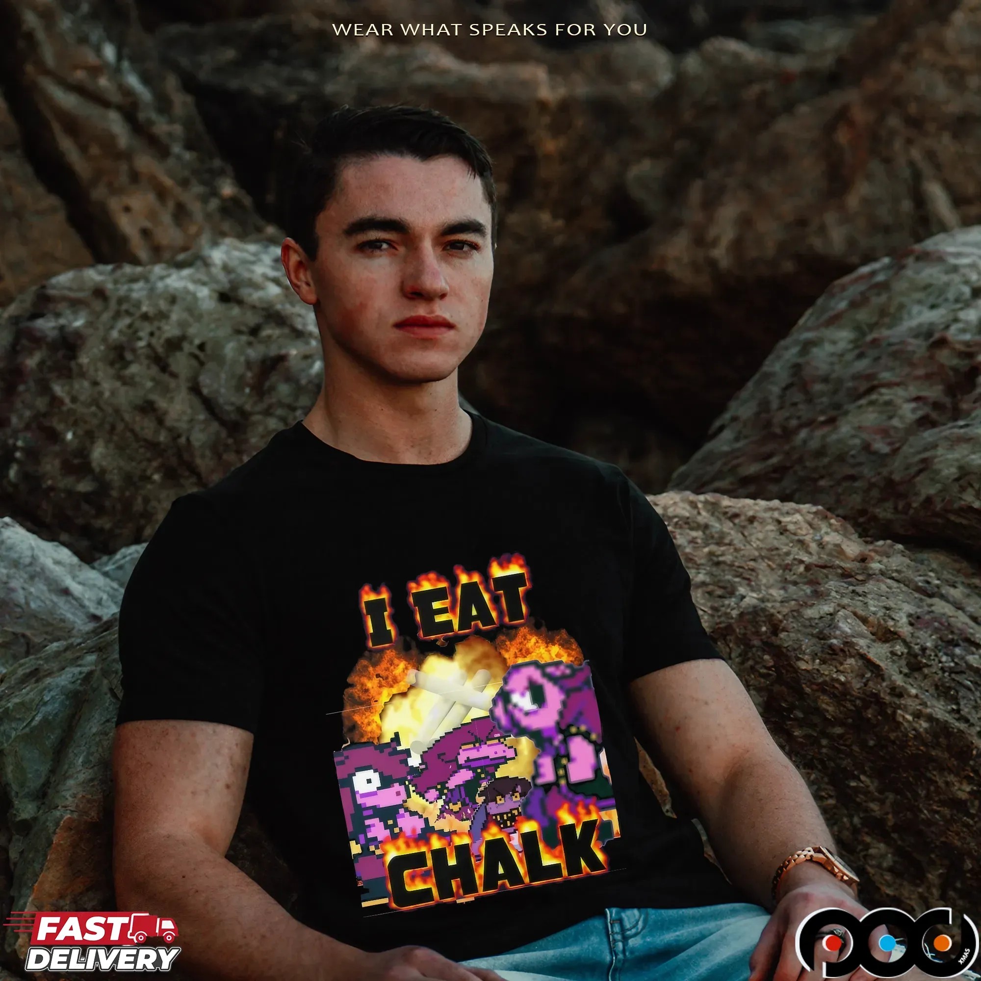 Susie Deltarune I Eat Chalk Vintage Bootleg T Shirt