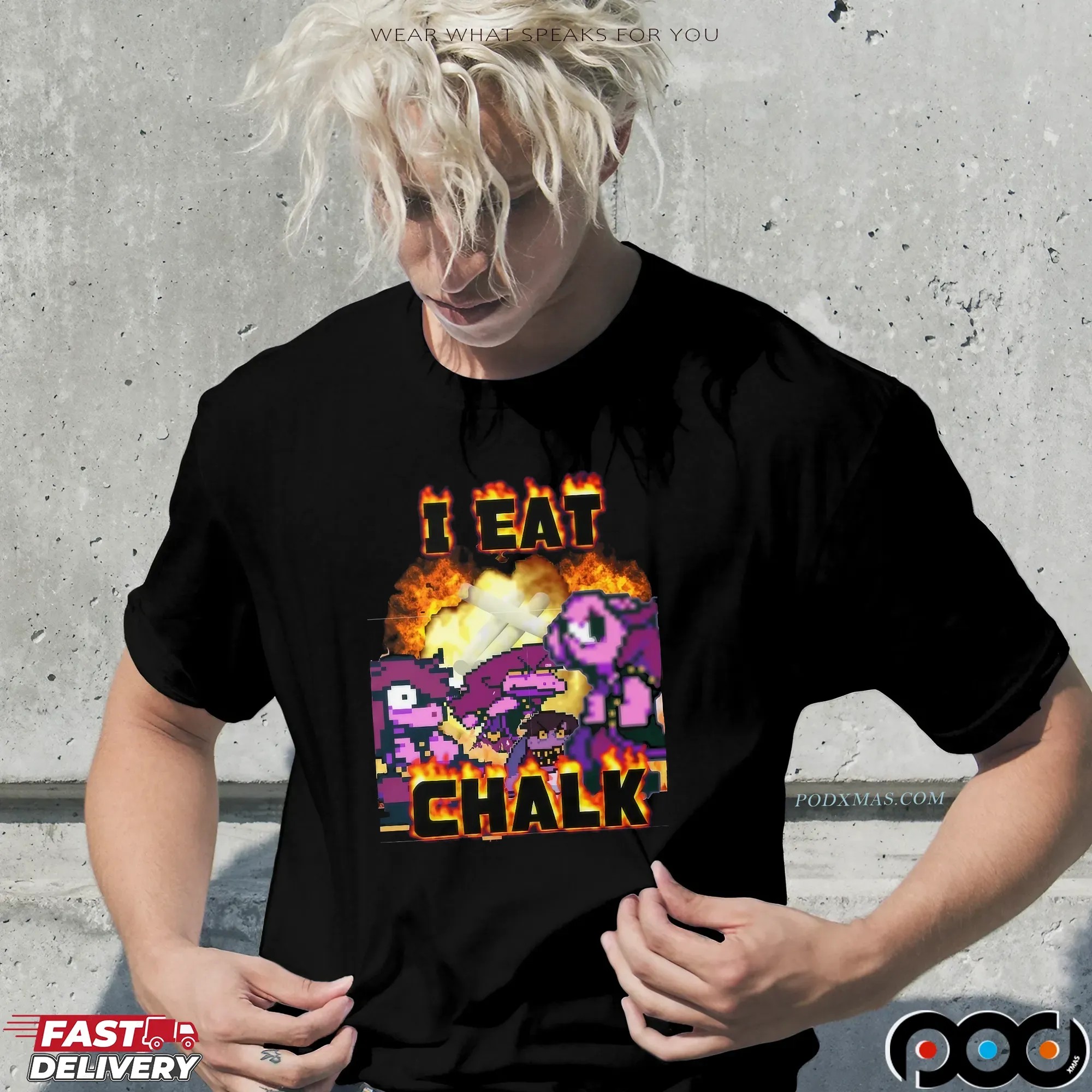 Susie Deltarune I Eat Chalk Vintage Bootleg T Shirt