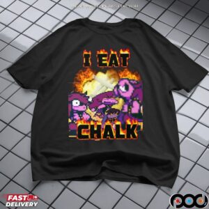 Susie Deltarune I Eat Chalk Vintage Bootleg T Shirt