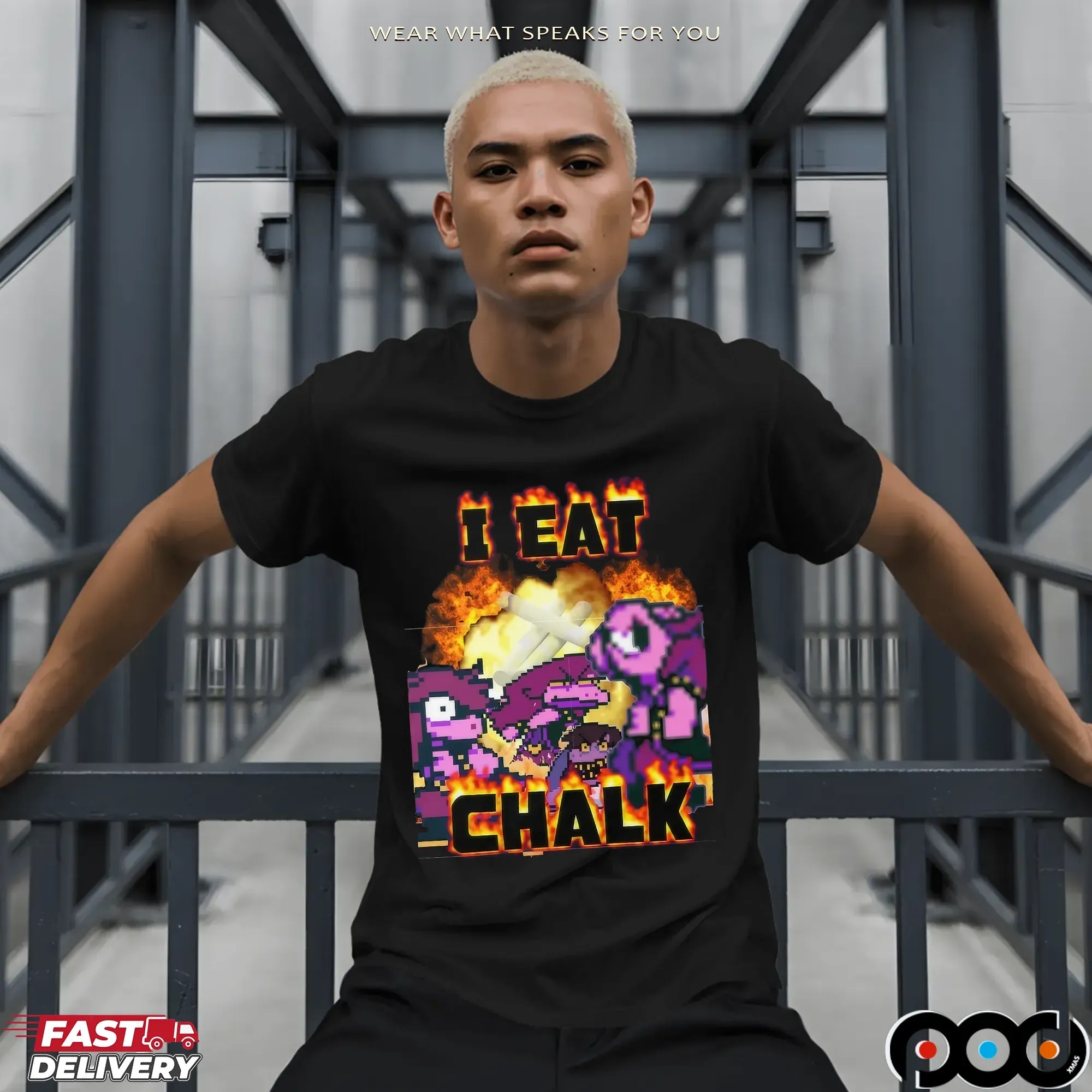 Susie Deltarune I Eat Chalk Vintage Bootleg T Shirt