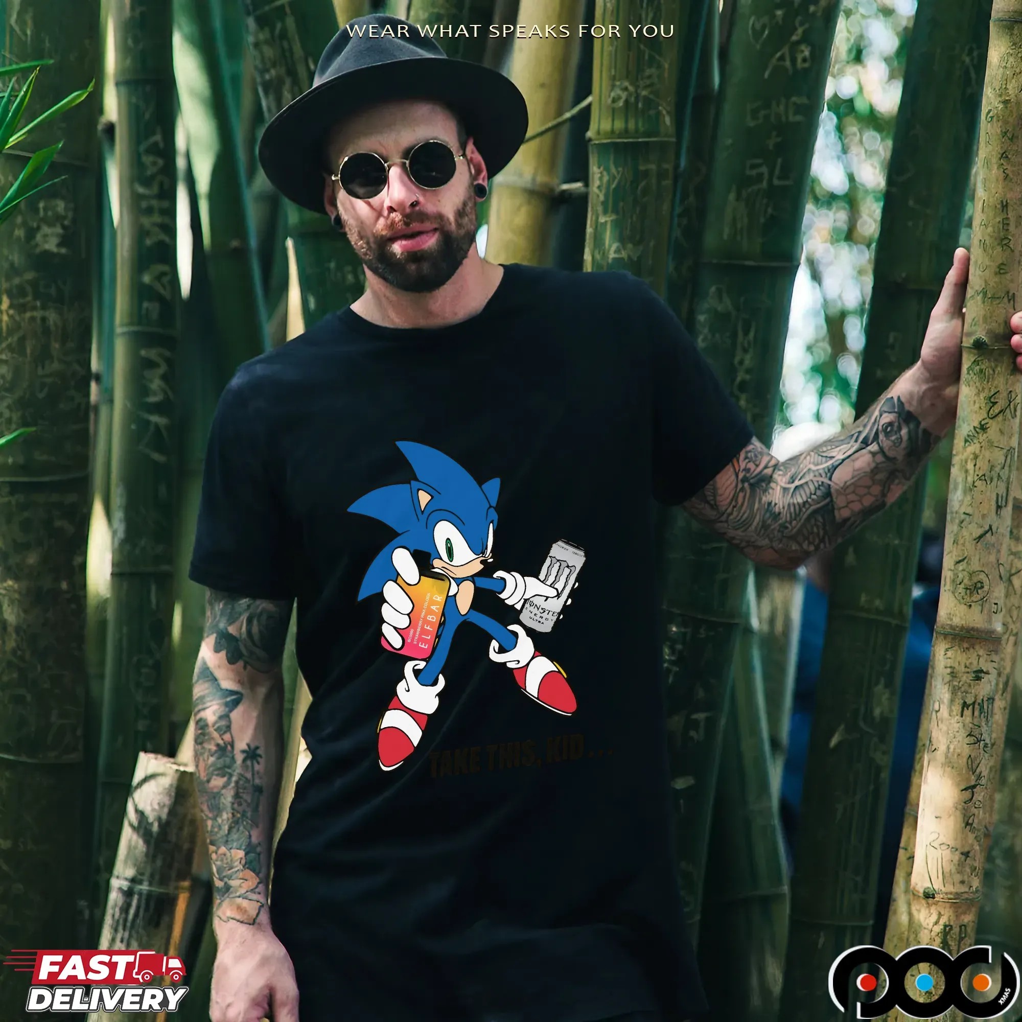 Take This, Kid Sonic The Hedgehog Vape Monster Drink T Shirt