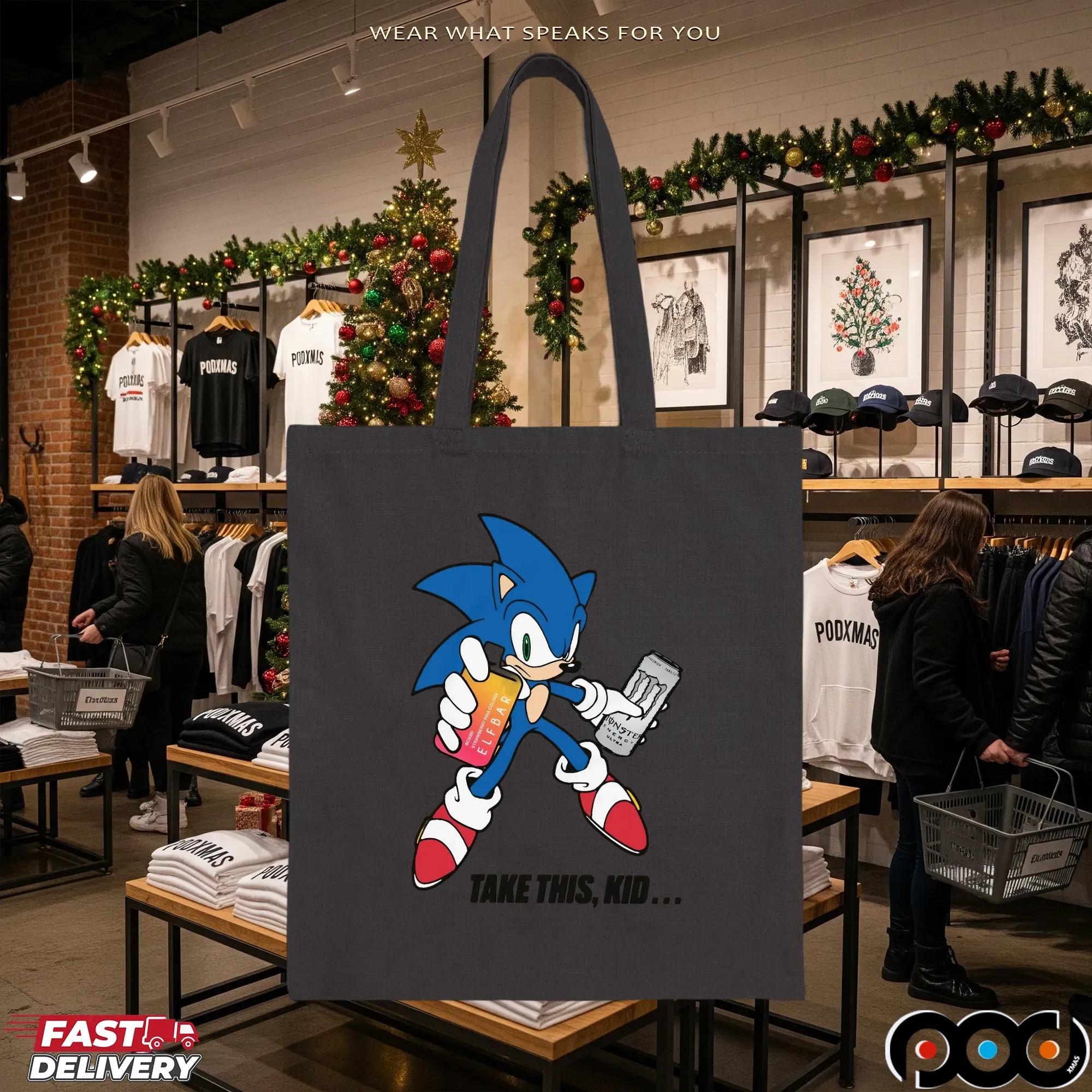 Take This, Kid Sonic The Hedgehog Vape Monster Drink T Shirt
