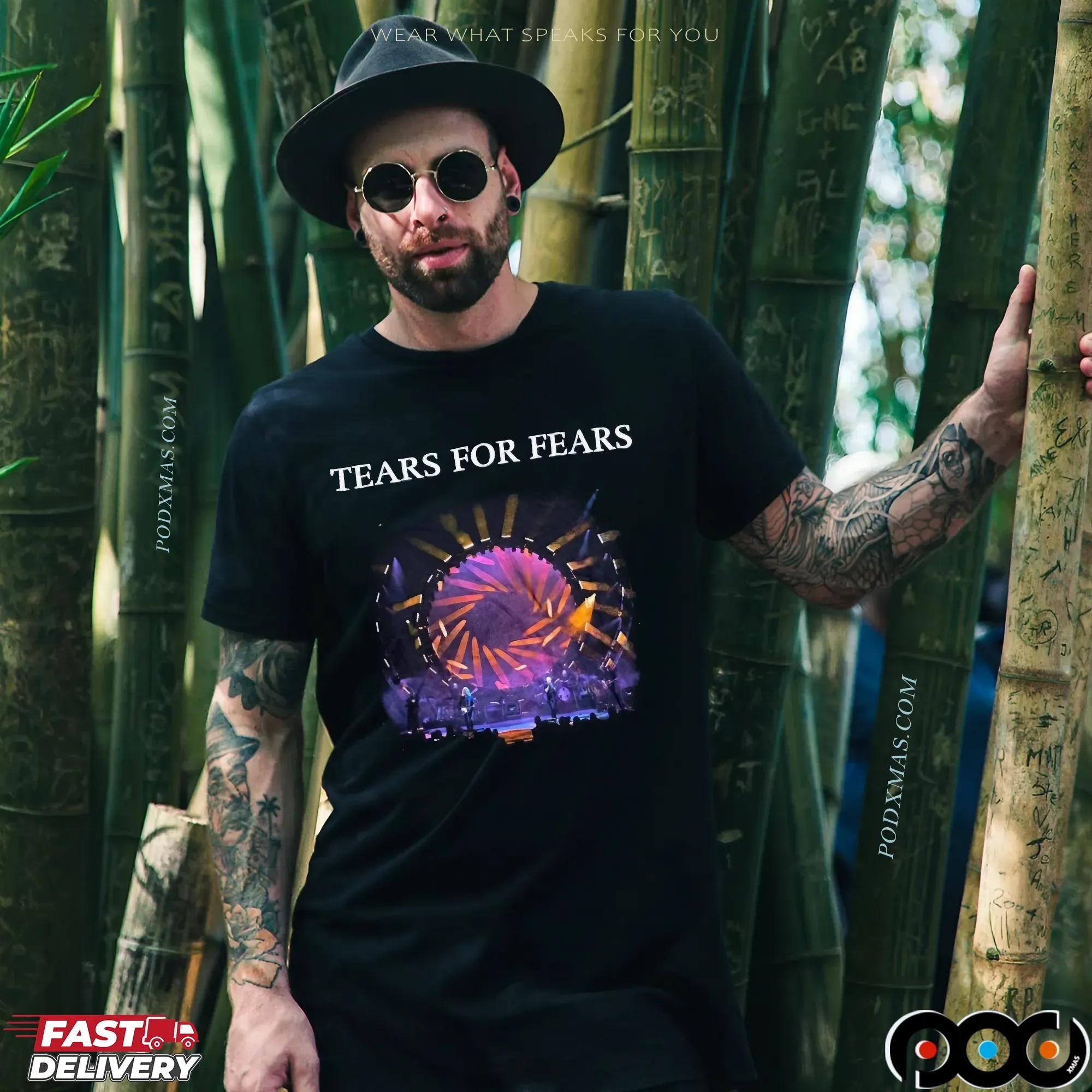 Tears For Fears Live Photo Tipping Point 2023 Tour T Shirt