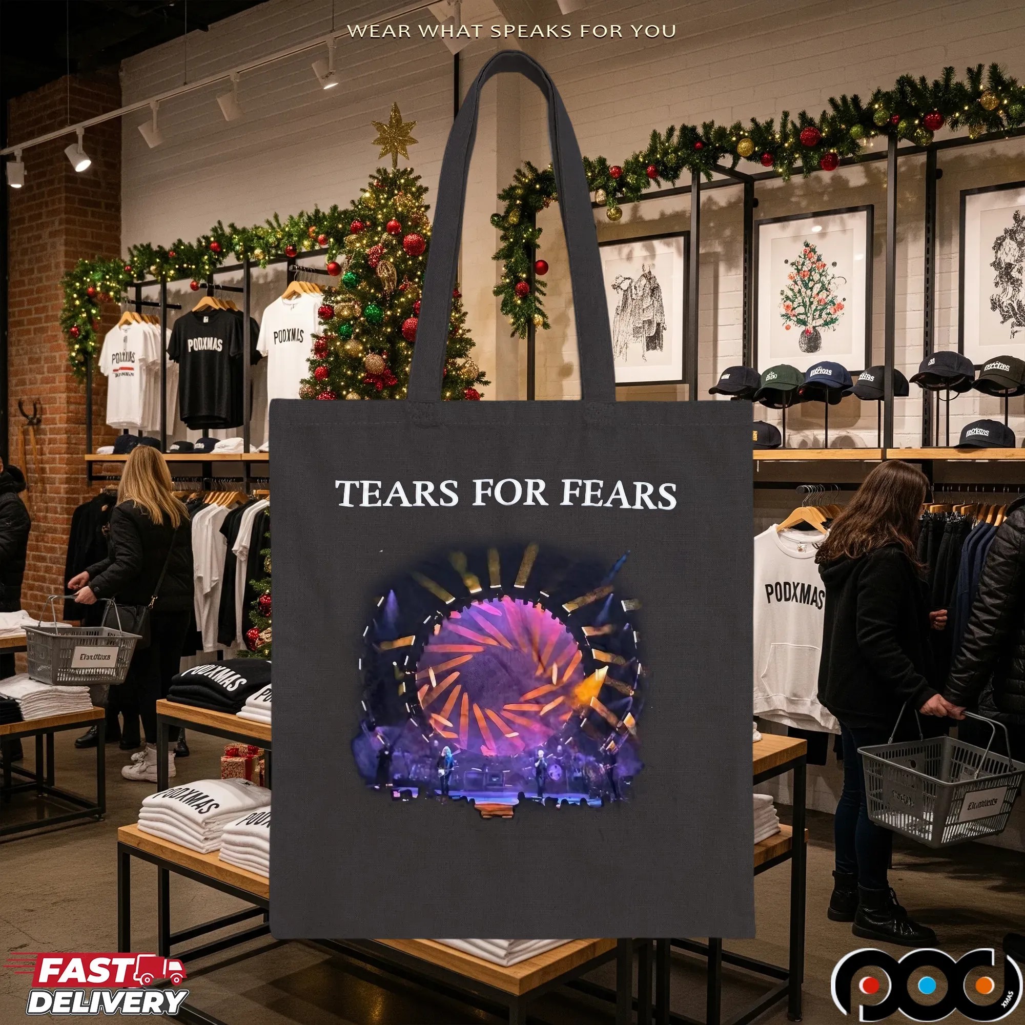 Tears For Fears Live Photo Tipping Point 2023 Tour T Shirt