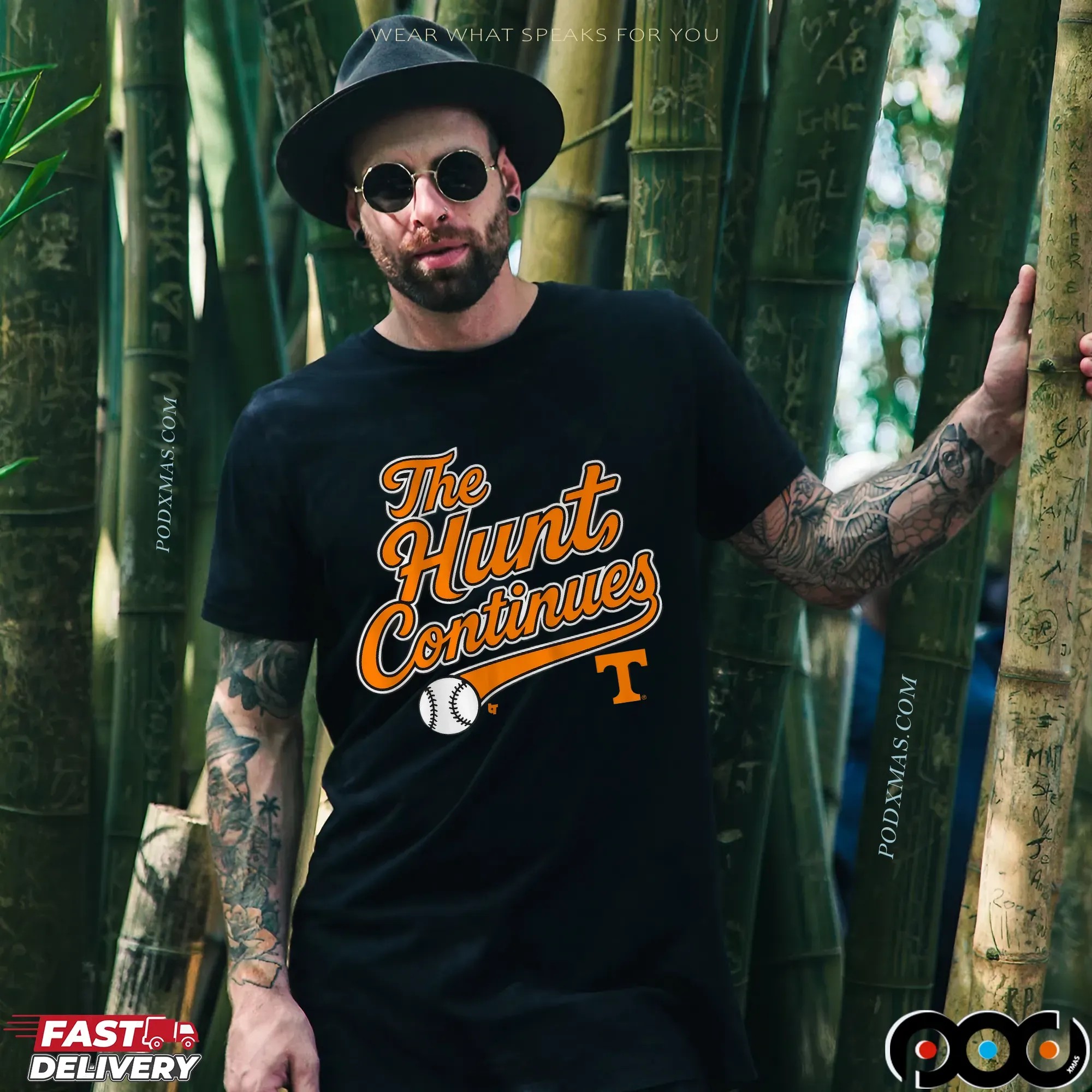 Tennessee Volunteers Baseball The Hunt Continues Graphic T Shirt