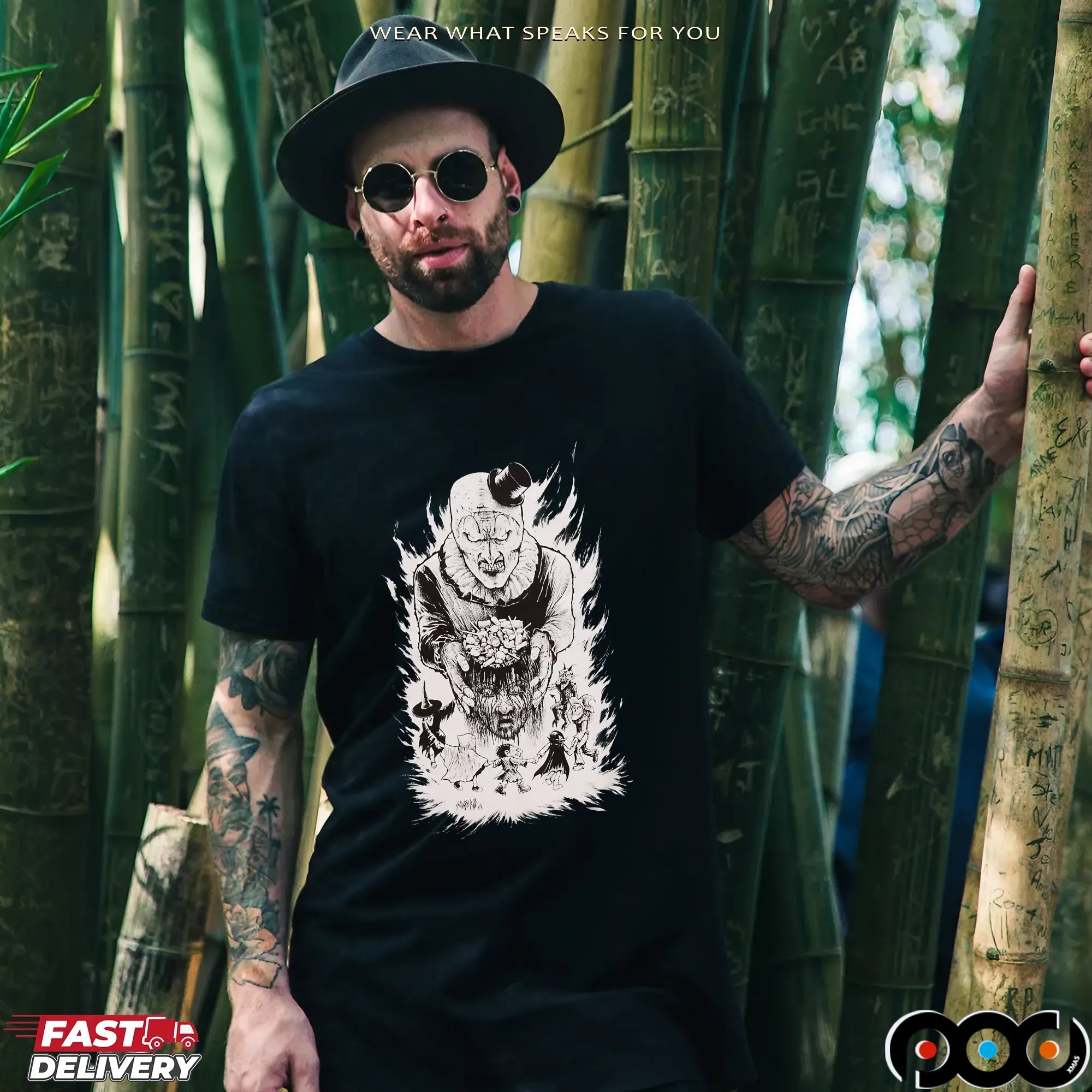 Terrifier Art The Clown Candy Head T-Shirt
