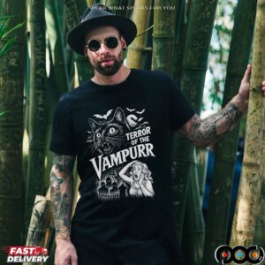 Terror Of The Vampurr Cat Halloween T Shirt