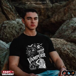 Terror Of The Vampurr Cat Halloween T Shirt